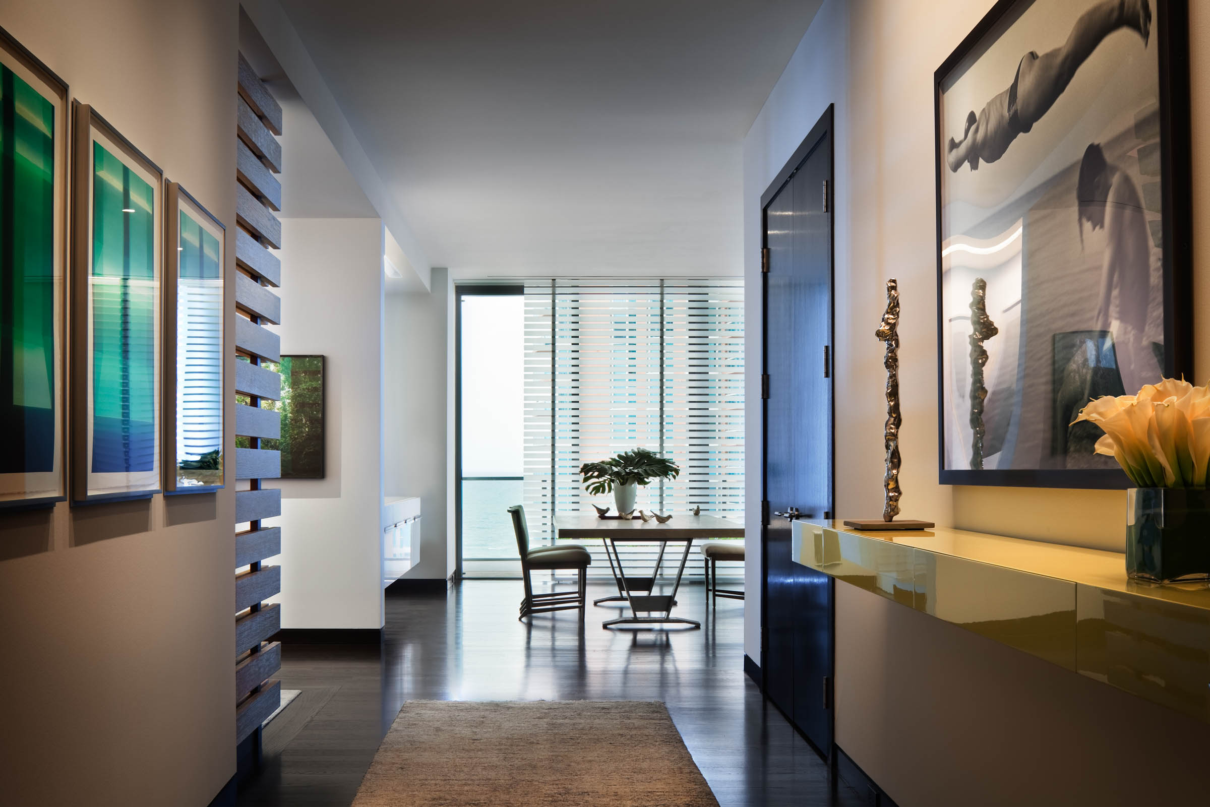 Illustration of South Beach Penthouse Dining Decor